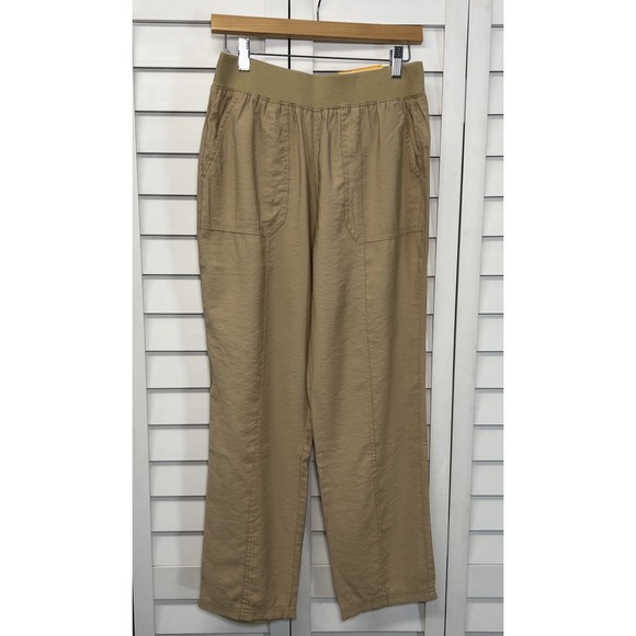 Style & Co. Mid Rise Pull On Ankle Straight Pants Size Small Khaki NWT - Picture 1 of 10